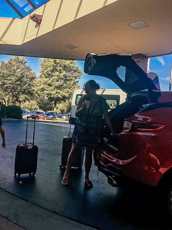 Trunk Open And Luggage Ready To Roll 