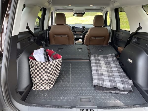 The Cargo Area Is Large, And Even Larger With The Center Seats Folded In The Ford Bronco Sport