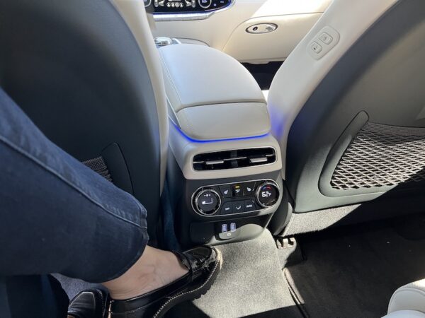 Rear Seat Legroom And Rear Seat Amenities, Including Air, Power And Heated Seats In The Electrified Gv70