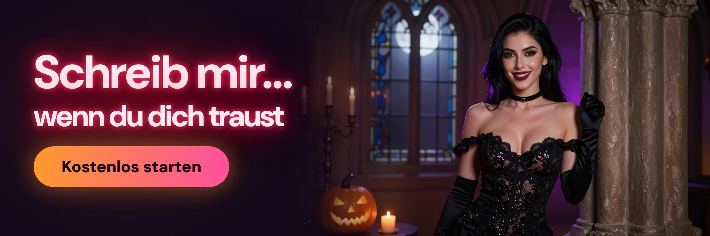 Write me if you dare: a vampire in a candlelit hall