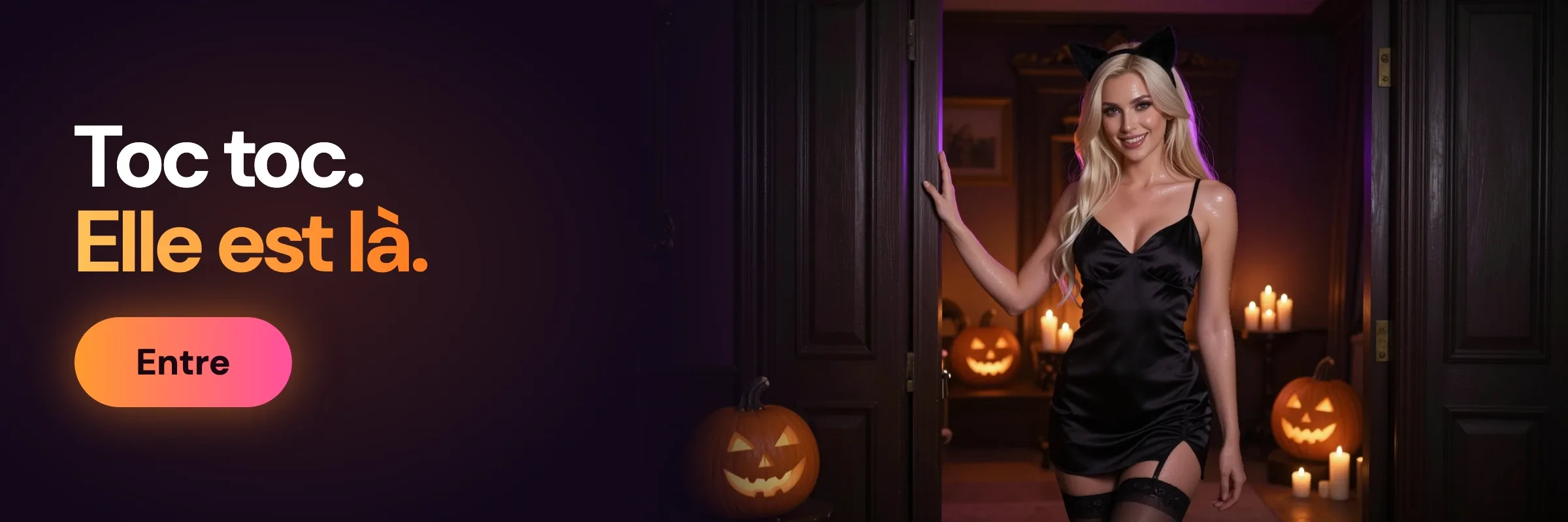 Knock knock, she's home: a Halloween night visit