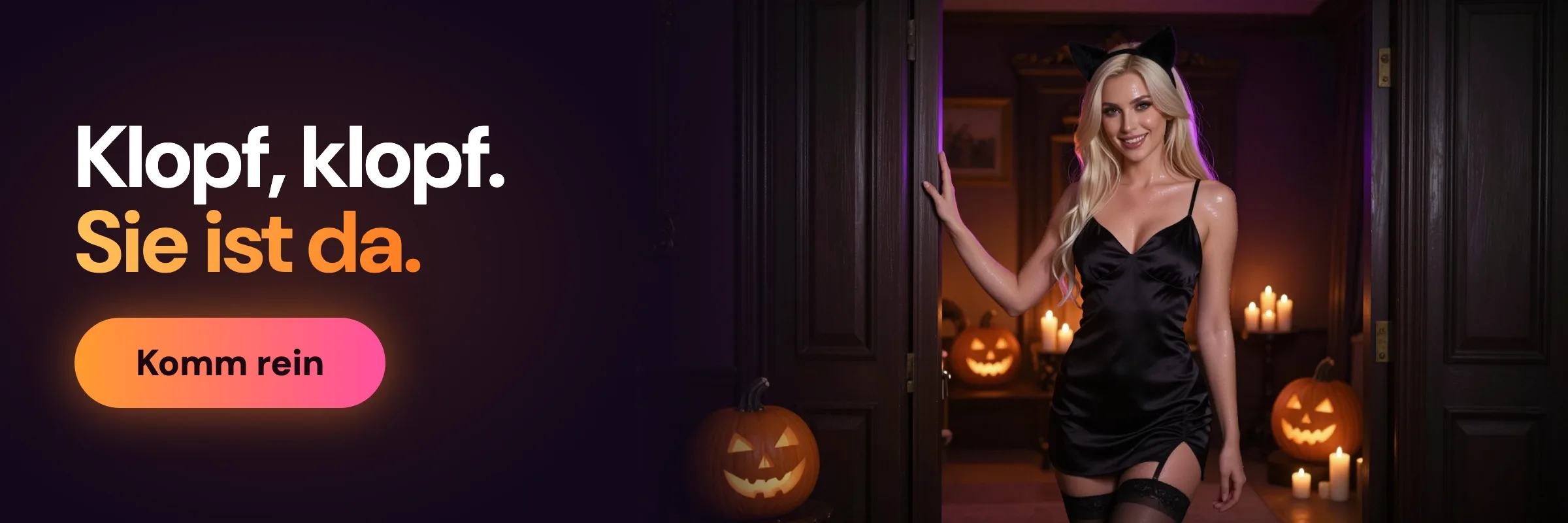 Knock knock, she's home: a Halloween night visit