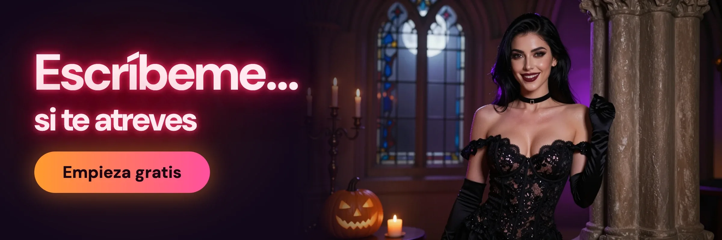 Write me if you dare: a vampire in a candlelit hall