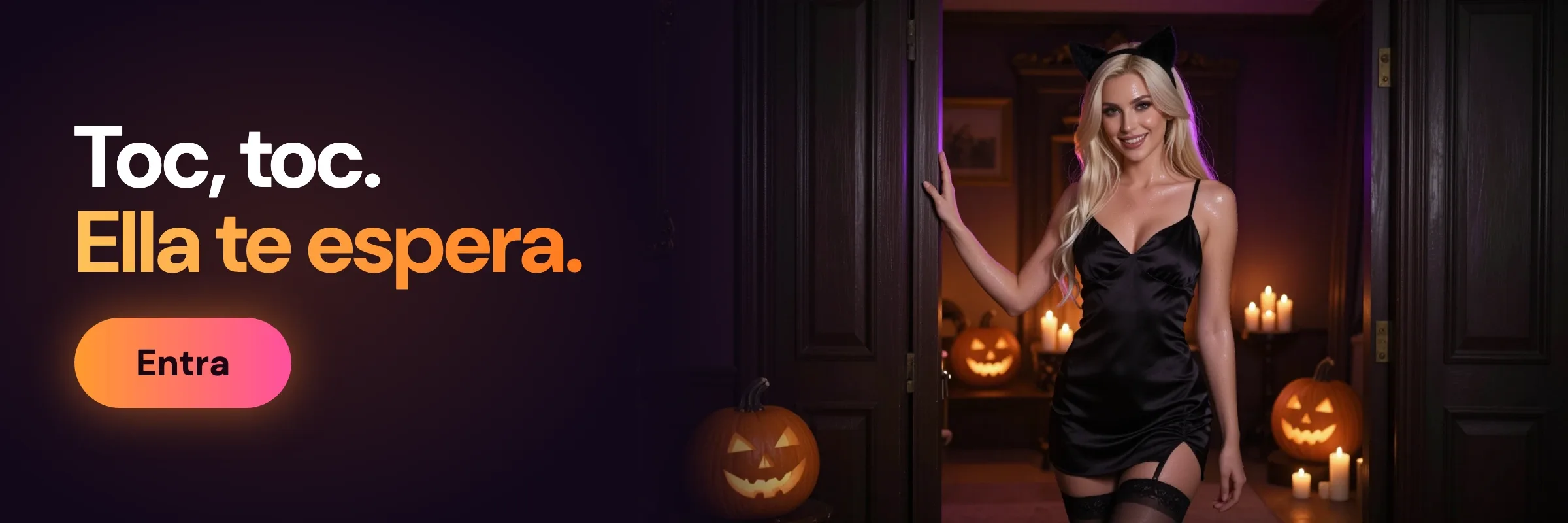 Knock knock, she's home: a Halloween night visit