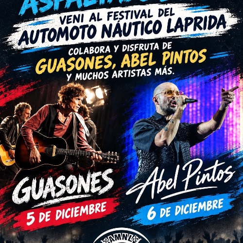 1er festival del Automoto Nautico Laprida