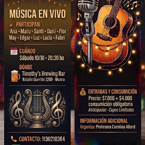 10/10 - Timothys -  Muestra de canto y guitarra