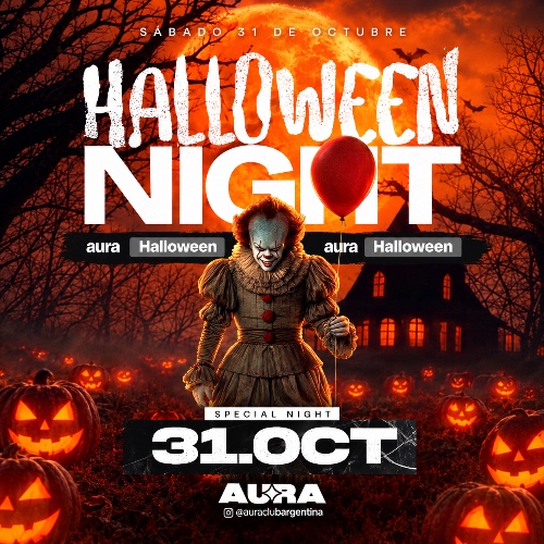 HALLOWEEN NIGHT EN AURA CLUB