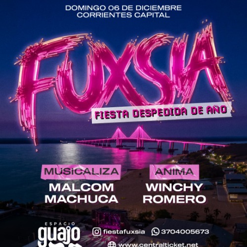 Fiesta Fuxsia despedida de Año