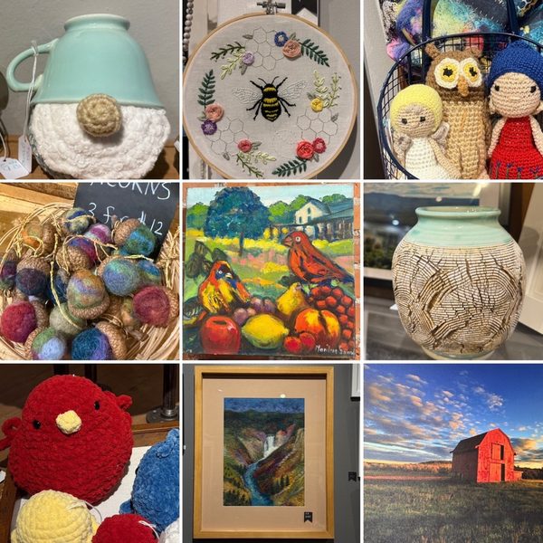 Artwork on display at Hollis Artspace