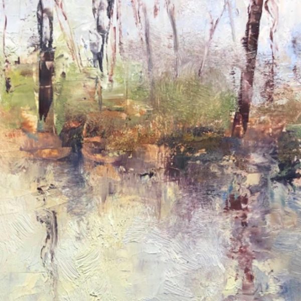 Artwork by local artist at Hollis Artspace