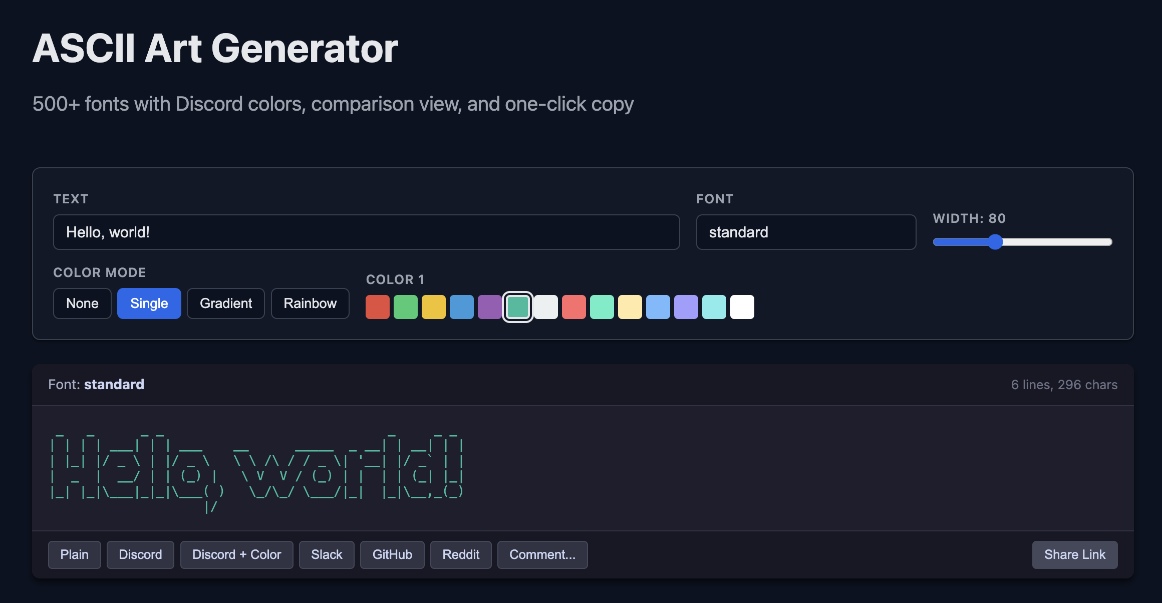Text-To-ASCII: A Free Browser-Based ASCII Art Generator with 500+ Fonts