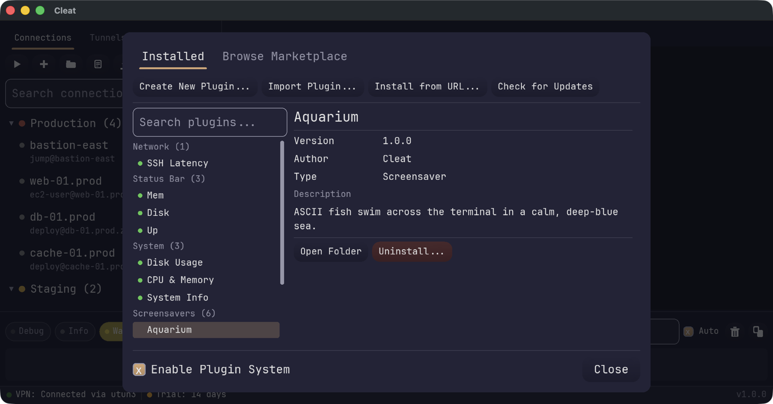 Cleat Plugin System