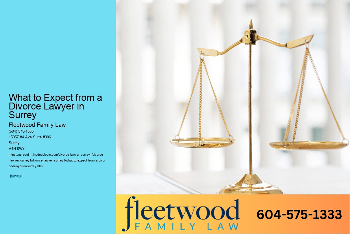 What to Expect from a Divorce Lawyer in Surrey