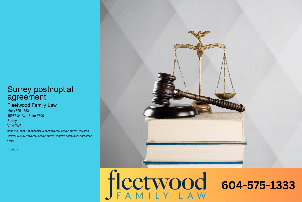 Surrey postnuptial agreement