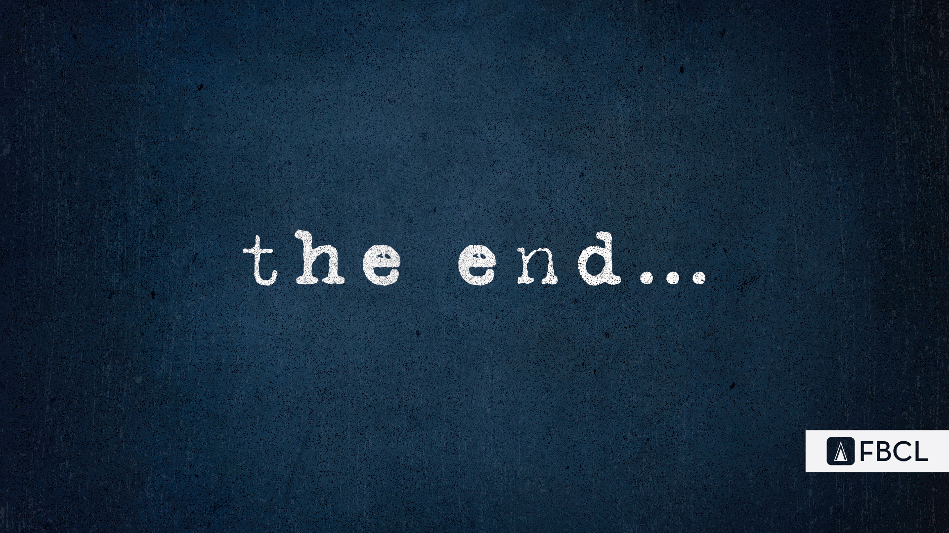 The End