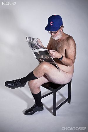 Naked Cubs fan