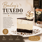 Baileys Tuxedo Cream Cheesecake