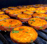 Fried Or Grilled Sweet Potato Pieces
