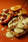 Grilled Fish & Sweet Potato Pieces