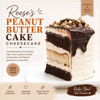 Reese's Peanut Butter Cake Cheesecake