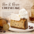 Rum & Raisin Cheesecake
