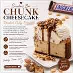 Snickers Bar Chunk Cheesecake