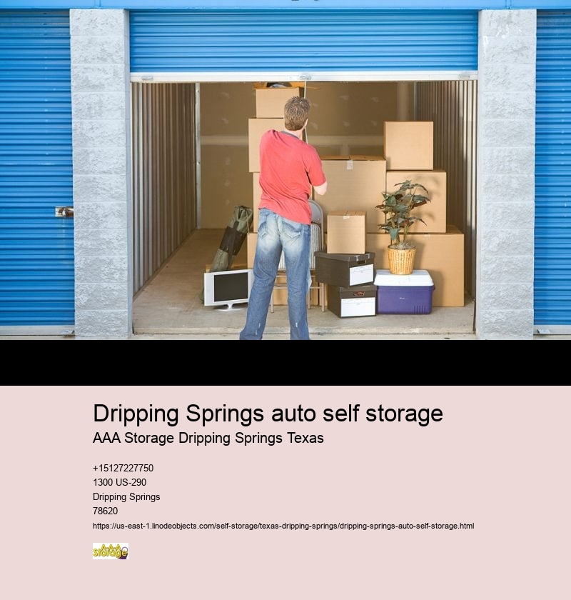 climate controlled self storage unit Dripping Springs