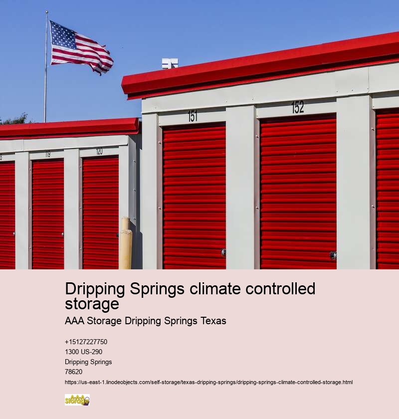 climate controlled self storage units Dripping Springs