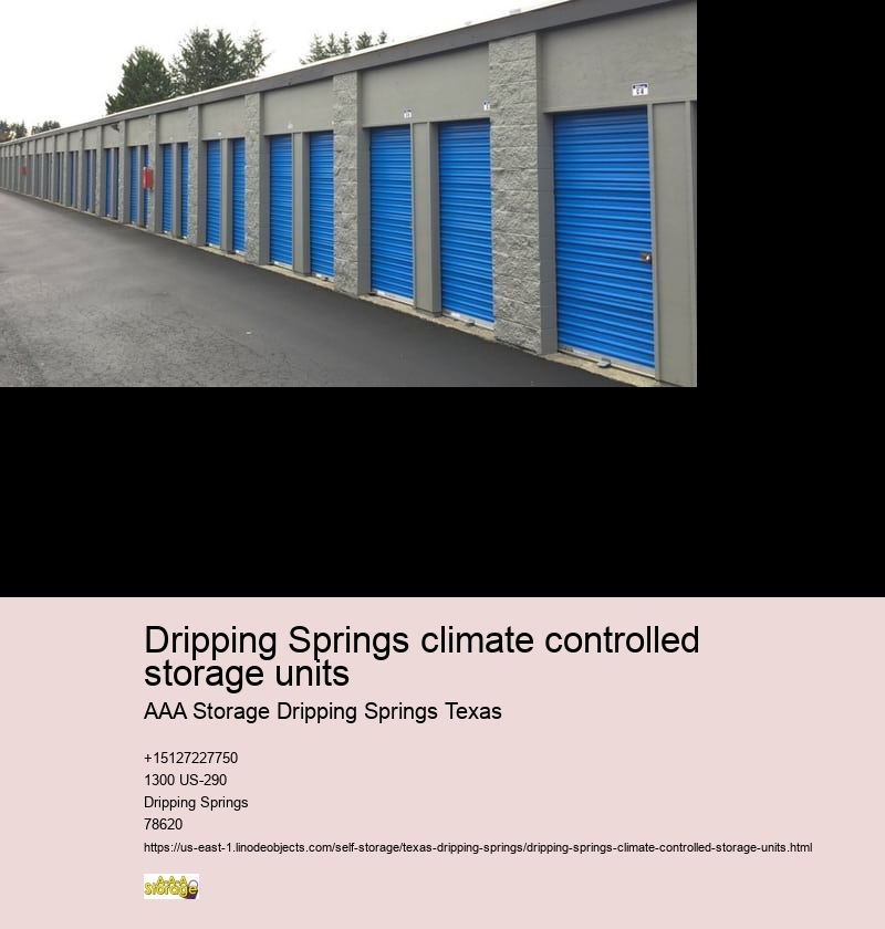 drive-up storage facility near Dripping Springs