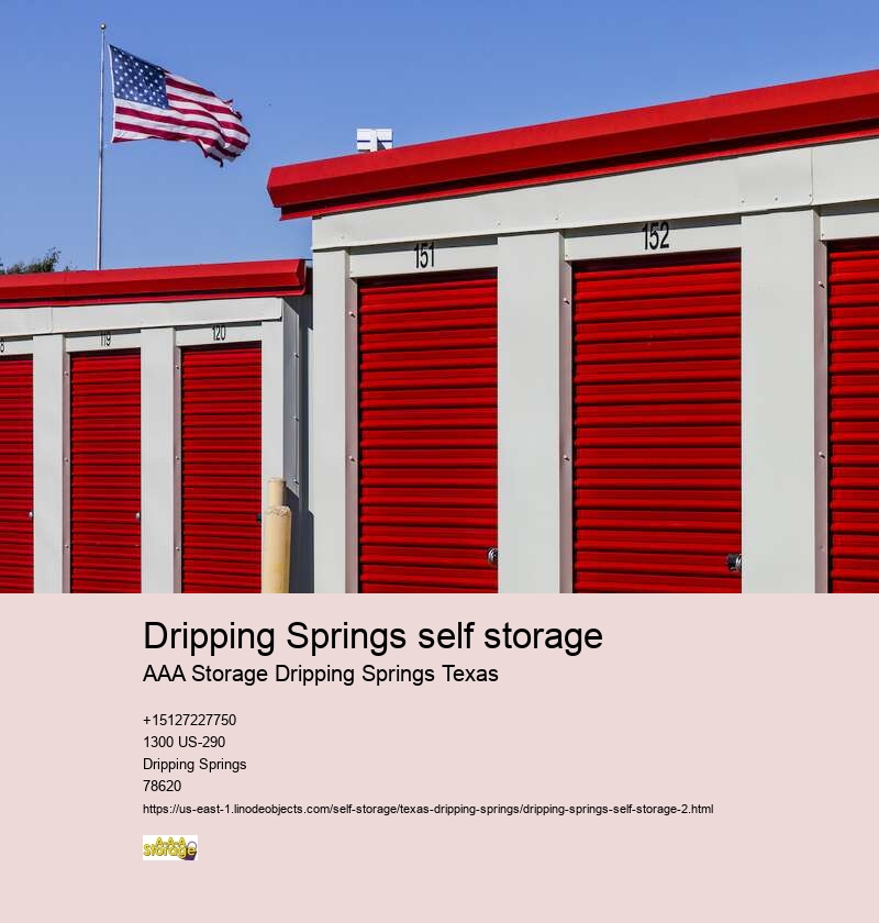 climate controlled storage facility Dripping Springs