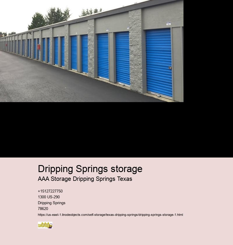 storage units in dripping springs