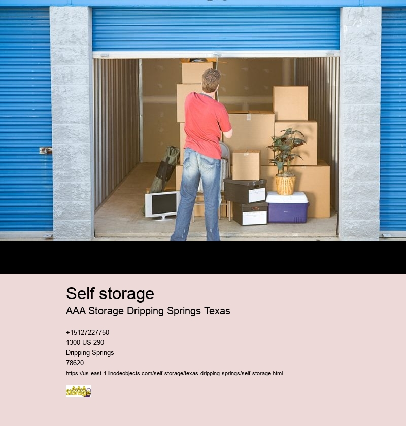 climate controlled storage Dripping Springs
