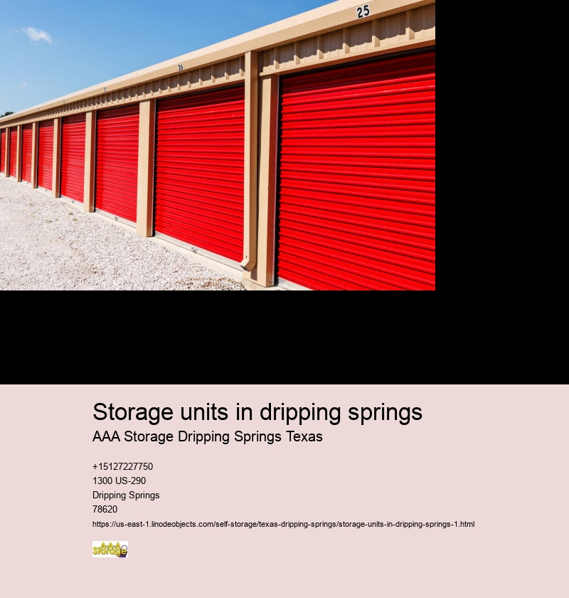 drive-upself storage units Dripping Springs