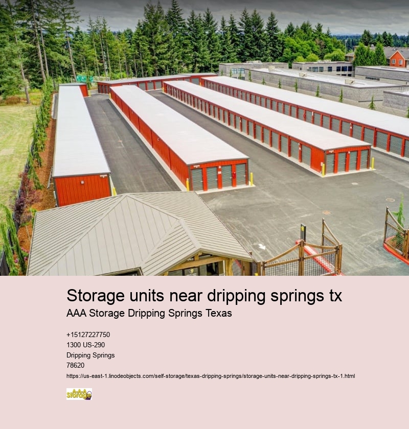 climate controlled storage unit near Dripping Springs