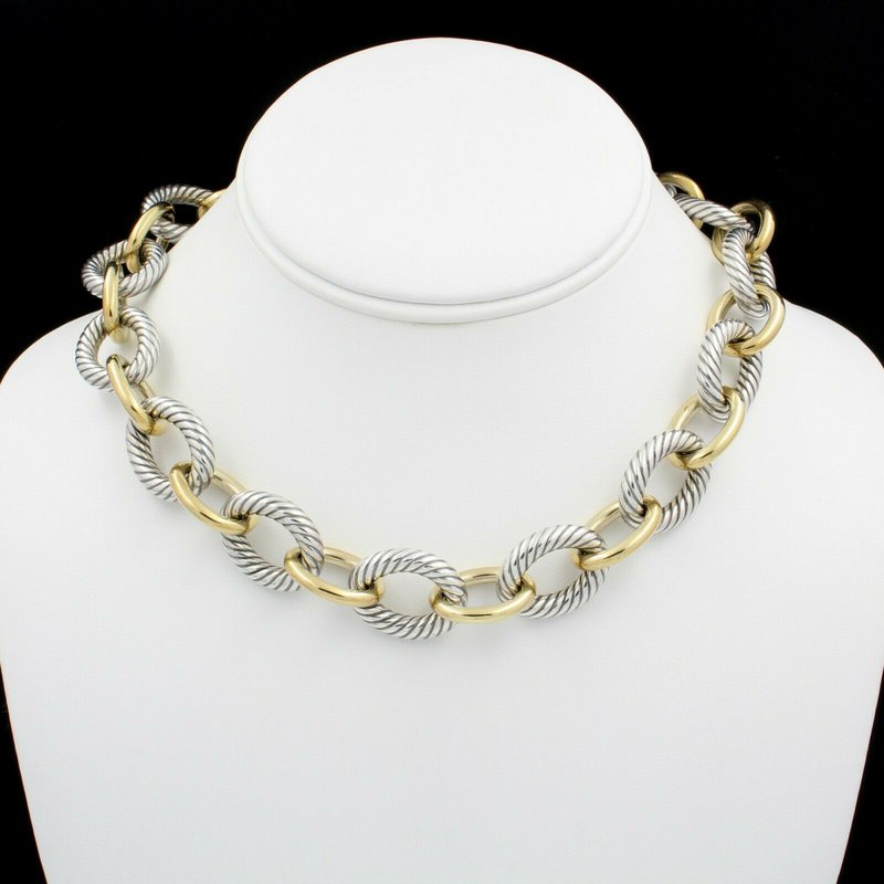 LARGE OVAL CABLE LINK NECKLACE #D2499-2 