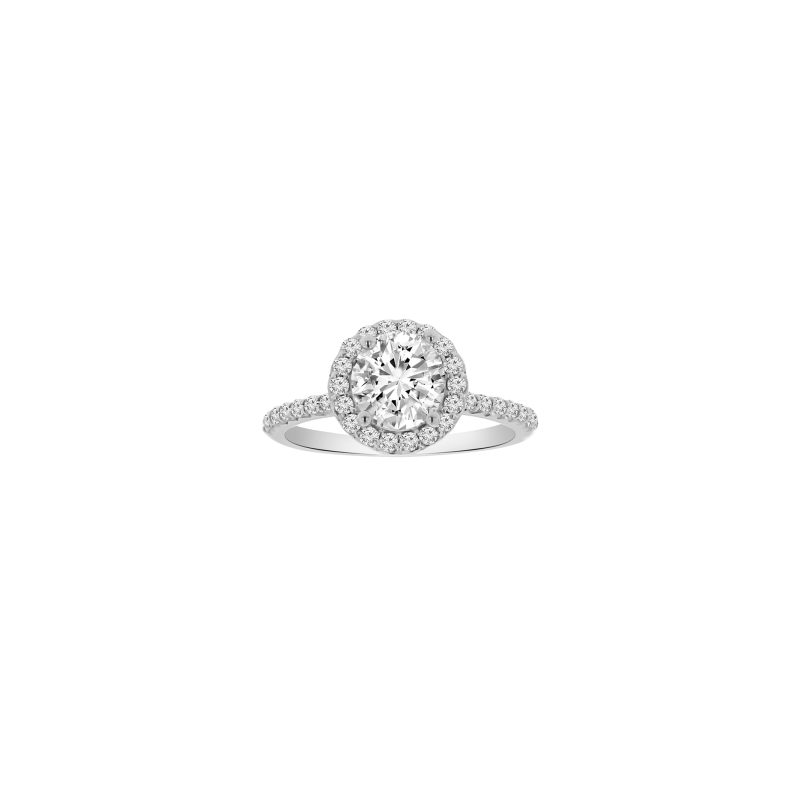 1 1/3ct tw NewBorn Lab Created Diamond Halo Engagement Ring in 14K