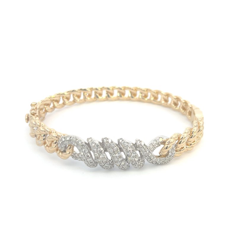 Bryan Beauties Ribbons of Diamond Bangle Bryan Jewelry
