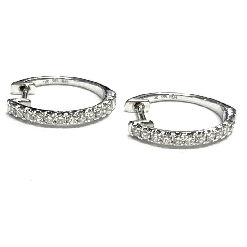 Decor Diamond Hoop Earrings DECOR Jewelry