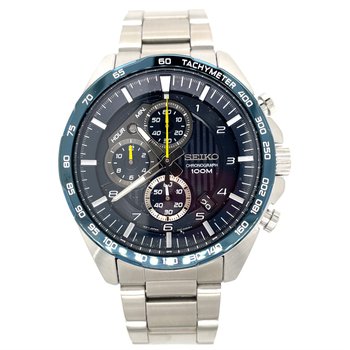 Seiko Watches In Stock Stainless Steel Chronograph Men's Watch - Green  Brothers Jewelers