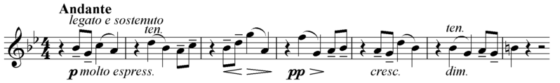 Music notation - Enigma theme